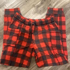 Red & Black Plaid pajama pants